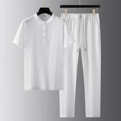 Breathable Men's Shirt Set