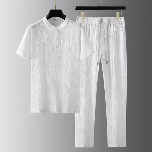 Breathable Men's Shirt Set