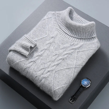 Elegant Pattern Cashmere Sweater