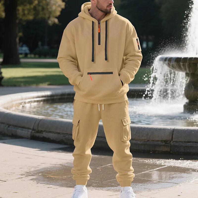 Elegant Multi-Pocket Men's Set
