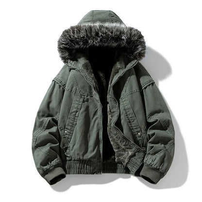 Elegant Fleece Lined Cargo Jacket