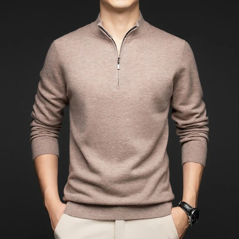 Australian Merino Wool Zip Sweater