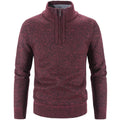 Elegant Thick Fleece Zip Sweater