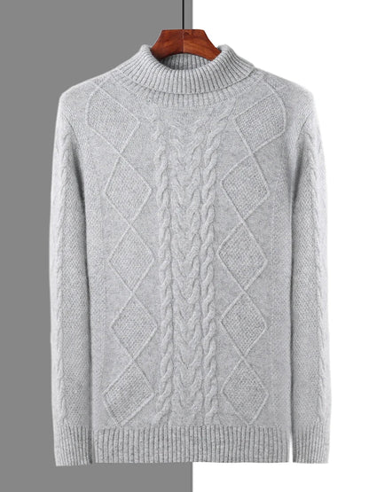 Elegant Pattern Cashmere Sweater