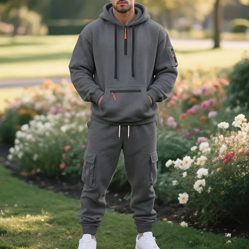 Elegant Multi-Pocket Men's Set