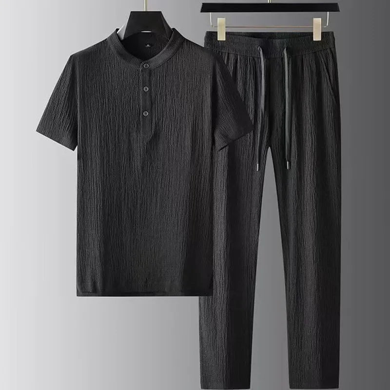 Breathable Men's Shirt Set