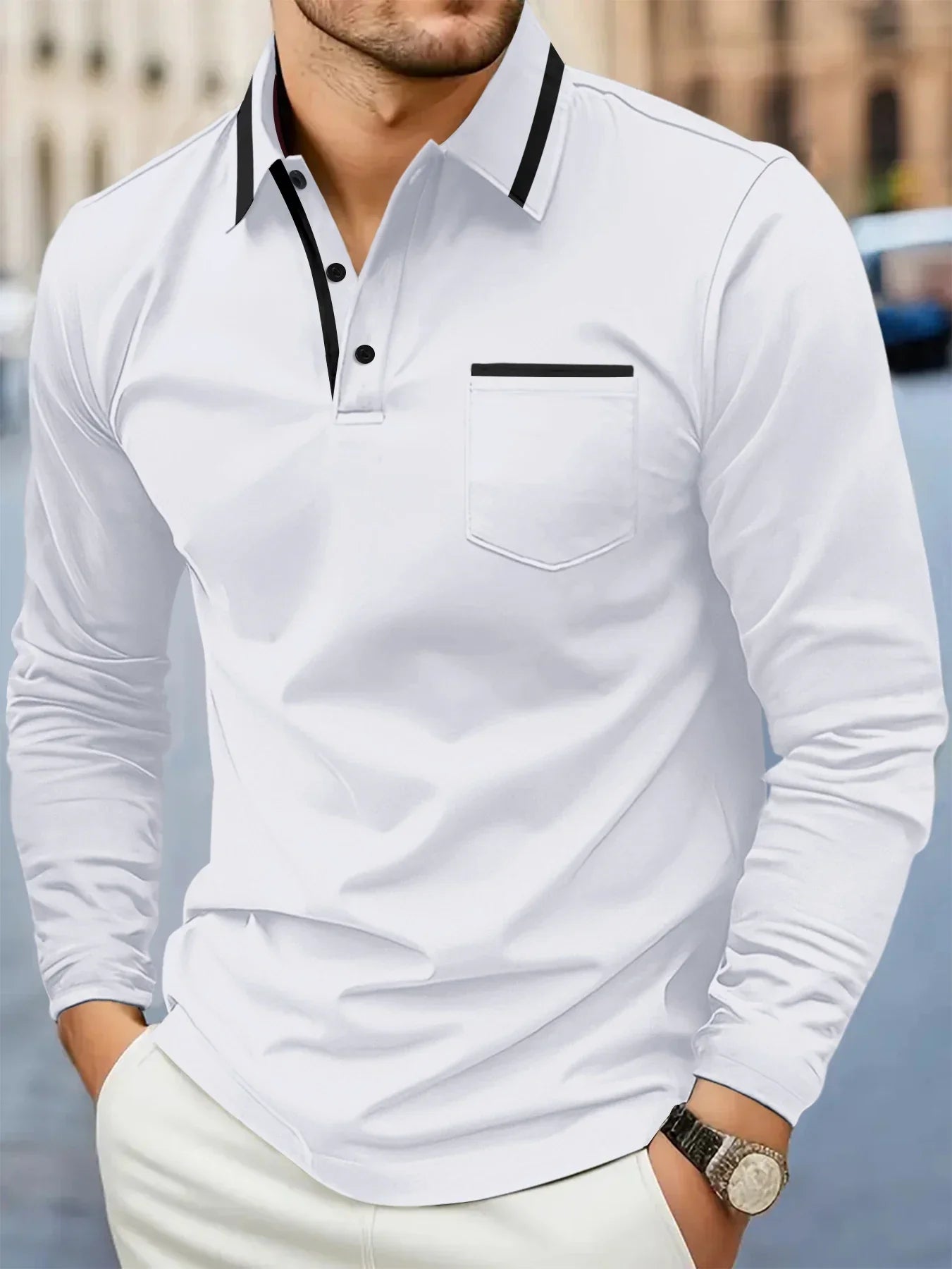 Casual Polo Sweater