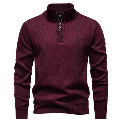 Vintage Knitted Zip Sweater