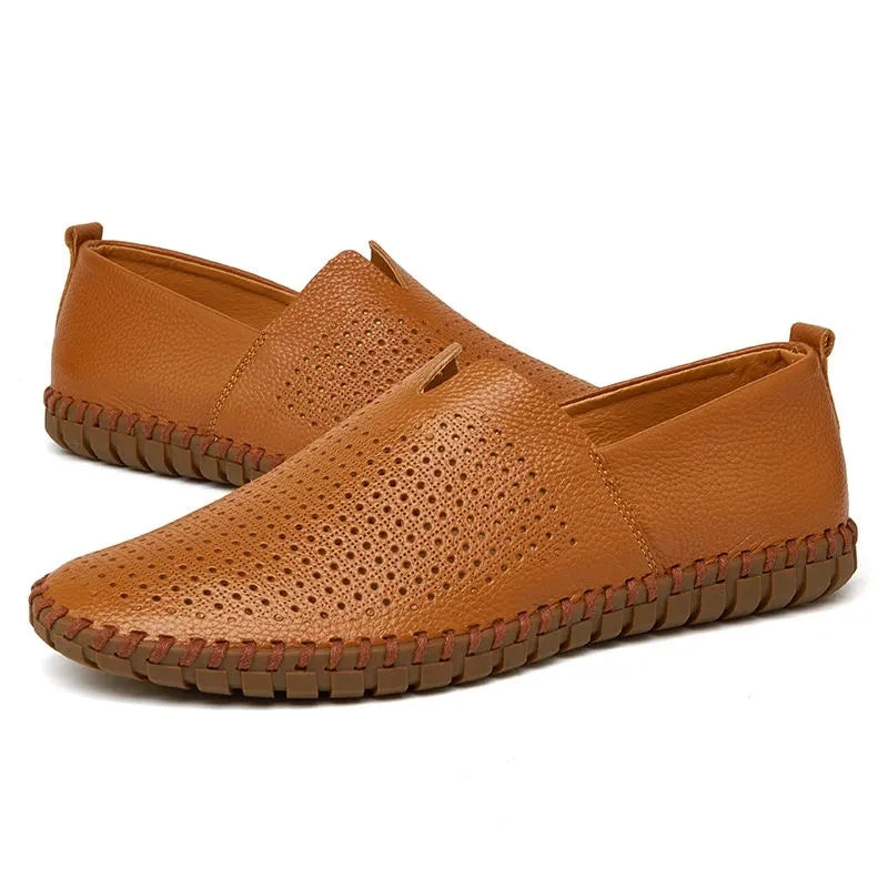 Elegant Breathable Leather Loafers