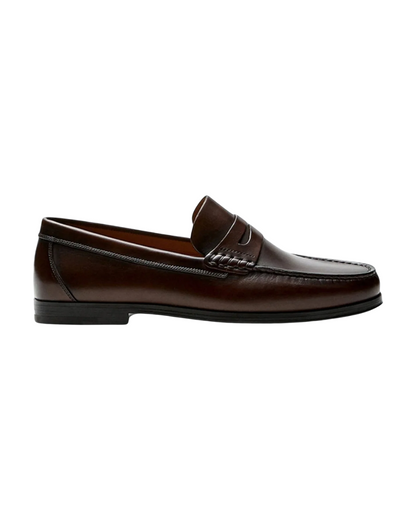 Chic Leather Penny Loafers