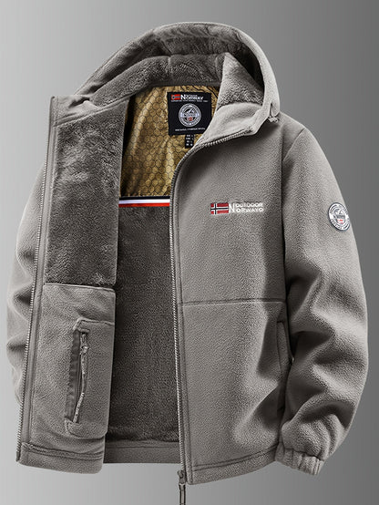 Elegant Thermal Fleece Jacket