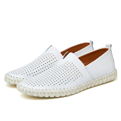 Breathable Leather Loafers