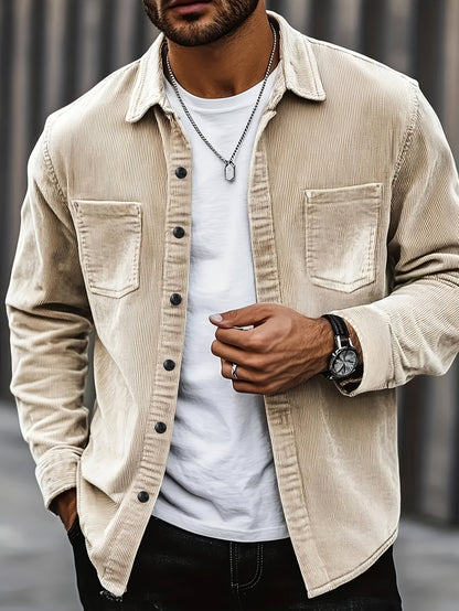 Casual Corduroy Cardigan