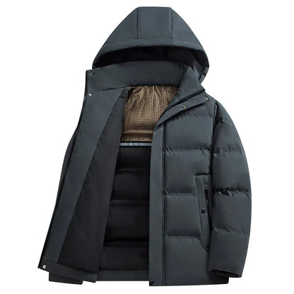 Elegant Hooded Fleece Jacket