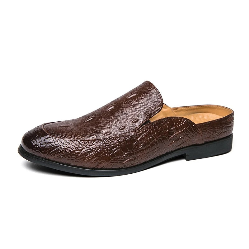 Elegant Crocodile Print Dress Shoes