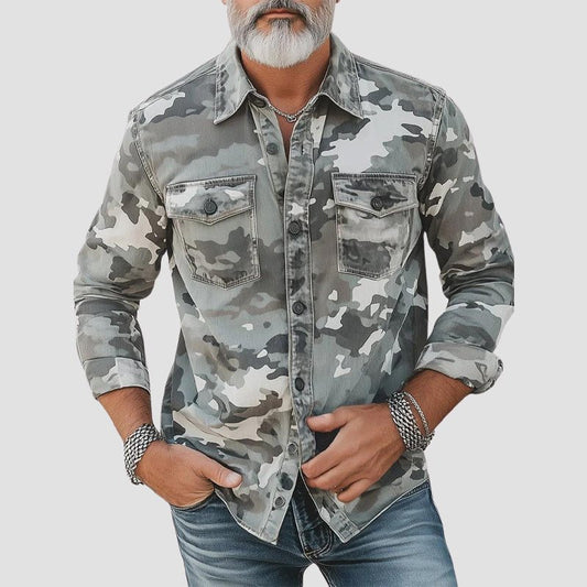 Elegant Men's Camo Shirt
