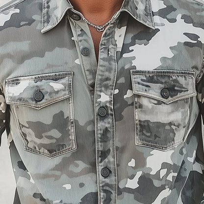 Elegant Men's Camo Shirt