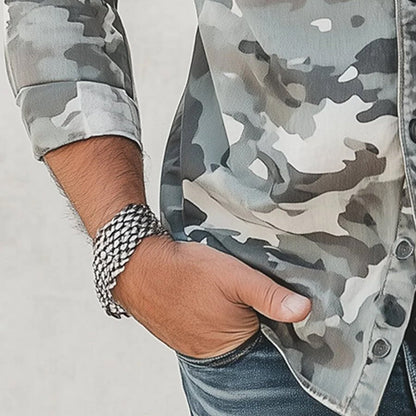 Elegant Men's Camo Shirt