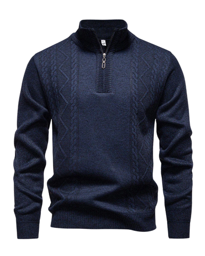 Vintage Knitted Zip Sweater