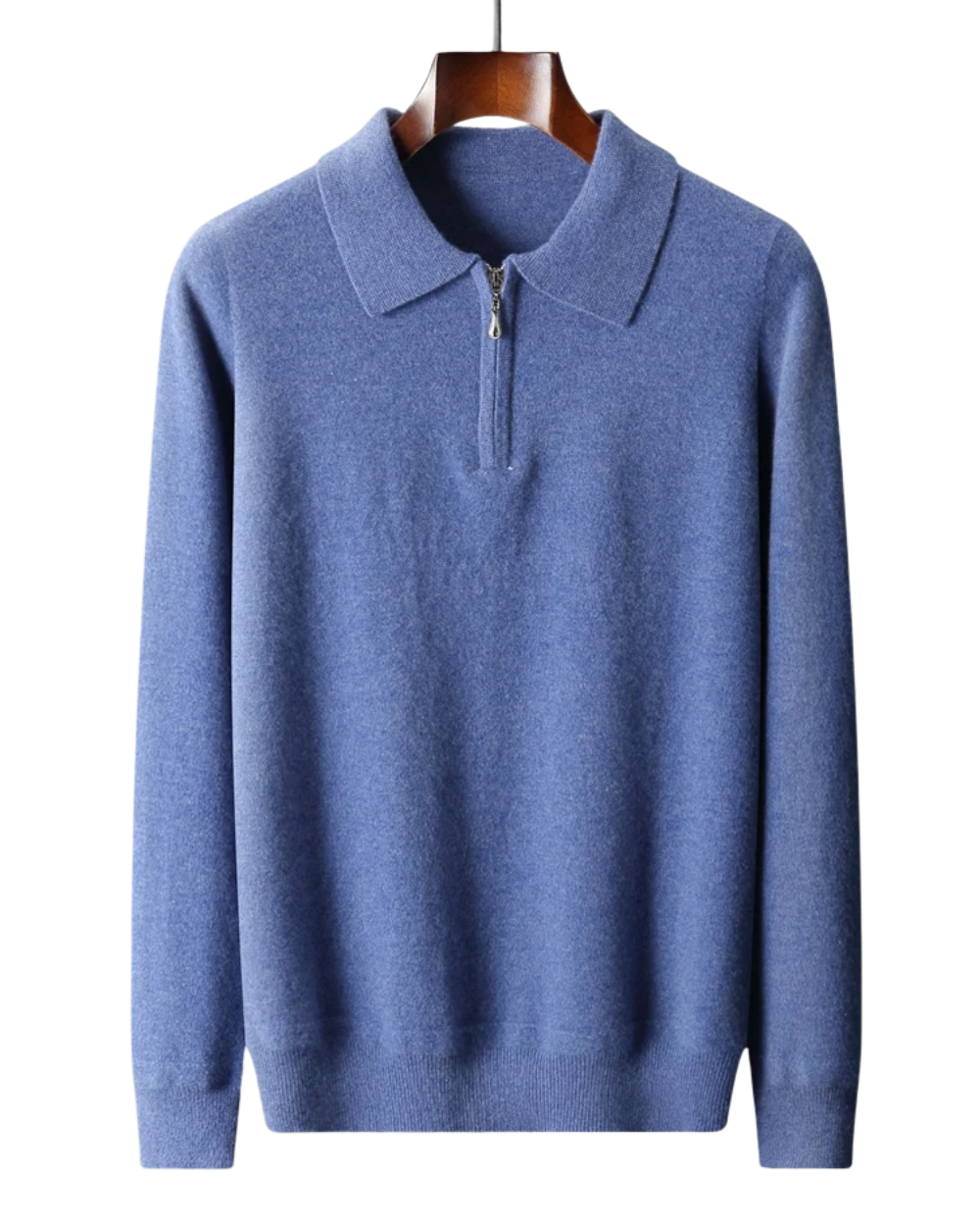 Elegant Cashmere Polo Sweater